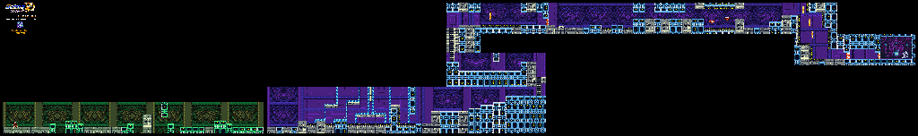 Thumbnail for a map of Reploid Research Center Stage 3 (Zero) for the Game Boy game Mega Man Xtreme 2.