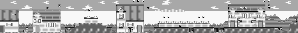 Thumbnail for a map of Stage 1: Mickey's Hometown Area 1 for the Game Boy game Mickey's Chase / Mickey's Dangerous Chase.
