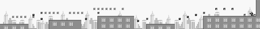 Thumbnail for a map of Stage 5: The Business District Area 3 for the Game Boy game Mickey's Chase / Mickey's Dangerous Chase.
