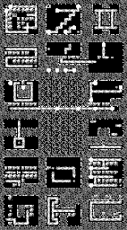 Thumbnail for a map of Level 2 Underground for the Game Boy game Mole Mania.