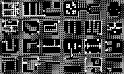 Thumbnail for a map of Level 3 Underground for the Game Boy game Mole Mania.