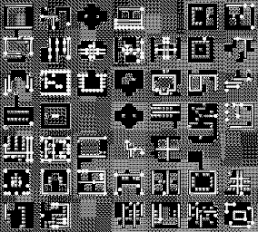 Thumbnail for a map of Level 7 Underground for the Game Boy game Mole Mania.