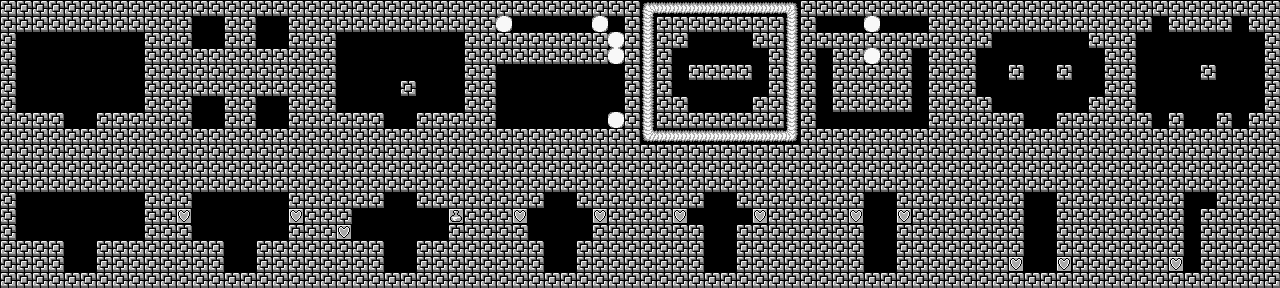 Thumbnail for a map of Level 8 Underground for the Game Boy game Mole Mania.