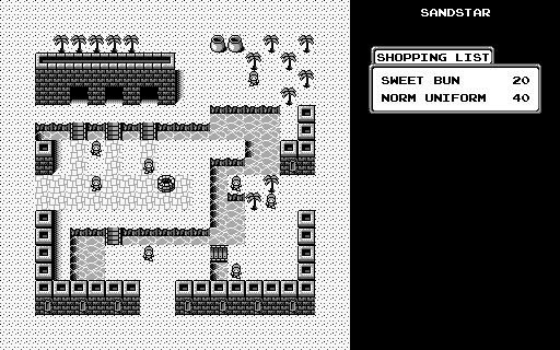 Thumbnail for a map of Desert Star Sandstar for the Game Boy game Ninja Boy 2.