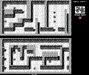 Thumbnail for a map of Dino Star Sanjo Castle for the Game Boy game Ninja Boy 2.