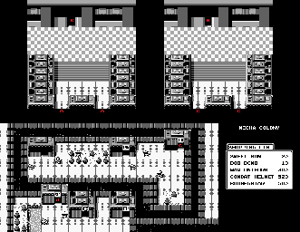 Thumbnail for a map of Robo Star Mecha Colony for the Game Boy game Ninja Boy 2.