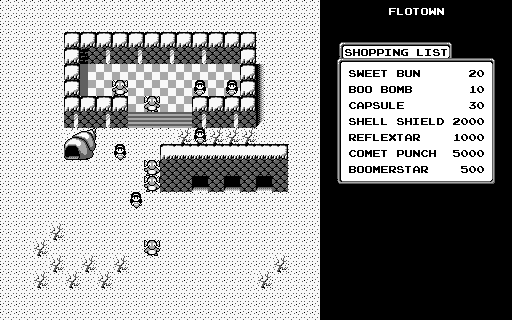 Thumbnail for a map of Water World Flotown for the Game Boy game Ninja Boy 2.