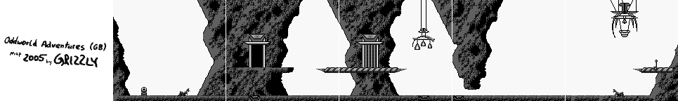 Thumbnail for a map of Paramonia Trial 5 for the Game Boy game Oddworld Adventures.