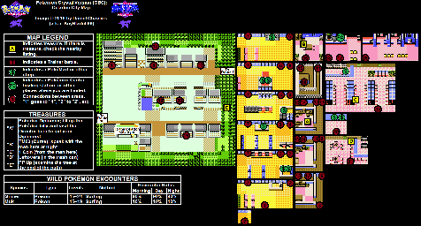 Thumbnail for a map of Kanto Celadon City for the Game Boy game Pokemon: Crystal Version.
