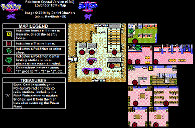 Thumbnail for a map of Kanto Lavender Town for the Game Boy game Pokemon: Crystal Version.