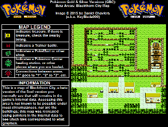 Thumbnail for a map of Johto Blackthorn City (Beta) for the Game Boy game Pokemon: Gold & Silver Versions.