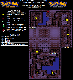 Thumbnail for a map of Johto Dark Cave for the Game Boy game Pokemon: Gold & Silver Versions.