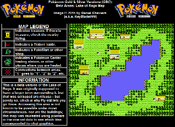 Thumbnail for a map of Johto Lake Of Rage (Beta) for the Game Boy game Pokemon: Gold & Silver Versions.