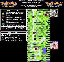 Thumbnail for a map of Johto Route 30 for the Game Boy game Pokemon: Gold & Silver Versions.