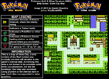 Thumbnail for a map of Johto Violet City (Beta) for the Game Boy game Pokemon: Gold & Silver Versions.