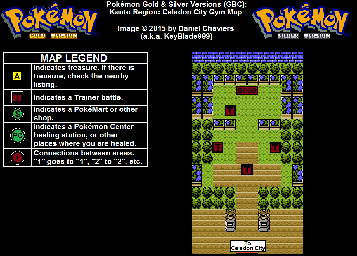 Thumbnail for a map of Kanto Celadon City - Gym for the Game Boy game Pokemon: Gold & Silver Versions.