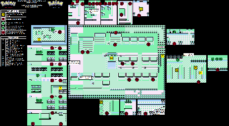 Thumbnail for a map of Celadon City for the Game Boy game Pokemon: Red, Green & Blue Versions.