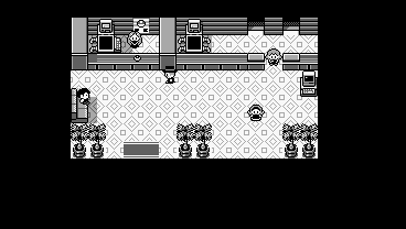 Thumbnail for a map of Celadon City Pokemon Center for the Game Boy game Pokemon: Red, Green & Blue Versions.