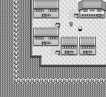 Thumbnail for a map of Cinnabar Island (Unmarked) for the Game Boy game Pokemon: Red, Green & Blue Versions.