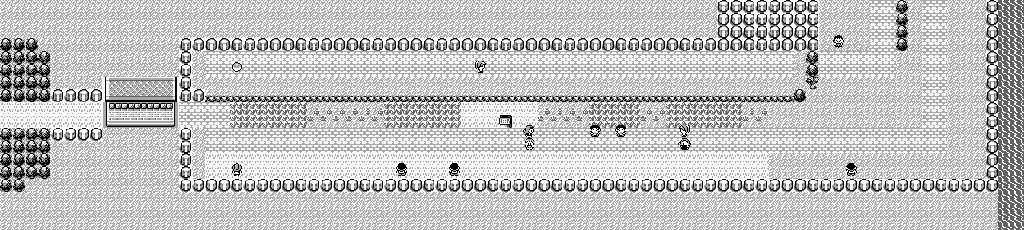Thumbnail for a map of Route 15 (Unmarked) for the Game Boy game Pokemon: Red, Green & Blue Versions.