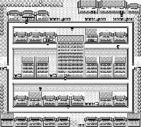 Thumbnail for a map of Saffron City (Before) for the Game Boy game Pokemon: Red, Green & Blue Versions.
