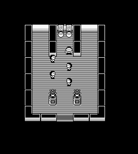 Thumbnail for a map of Saffron City Gym (Fighting) for the Game Boy game Pokemon: Red, Green & Blue Versions.