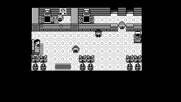 Thumbnail for a map of Saffron City Pokemon Center for the Game Boy game Pokemon: Red, Green & Blue Versions.