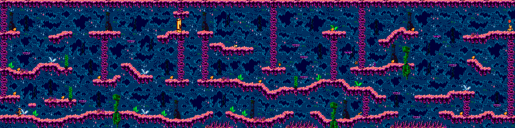 Thumbnail for a map of Creepy Caves Level 10 for the Game Boy game Pooh And Tigger's Hunny Safari.