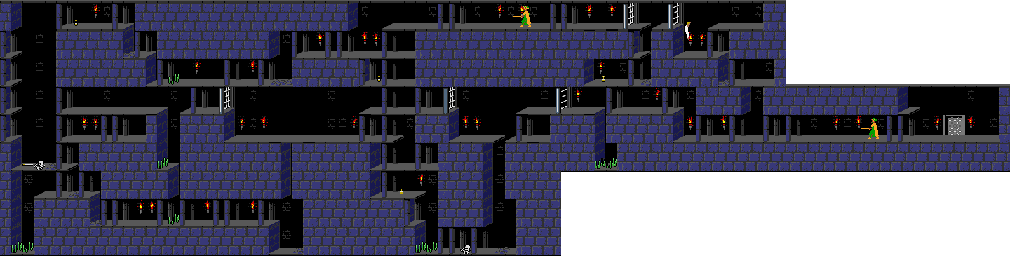 Thumbnail for a map of Level 01 for the Game Boy game Prince Of Persia.