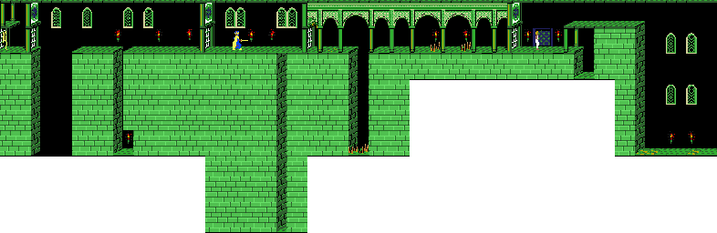 Thumbnail for a map of Level 06 for the Game Boy game Prince Of Persia.
