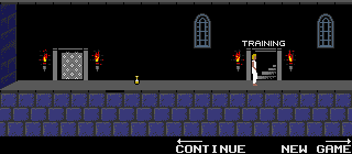 Thumbnail for a map of Menu for the Game Boy game Prince Of Persia.