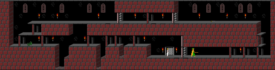 Thumbnail for a map of Training for the Game Boy game Prince Of Persia.