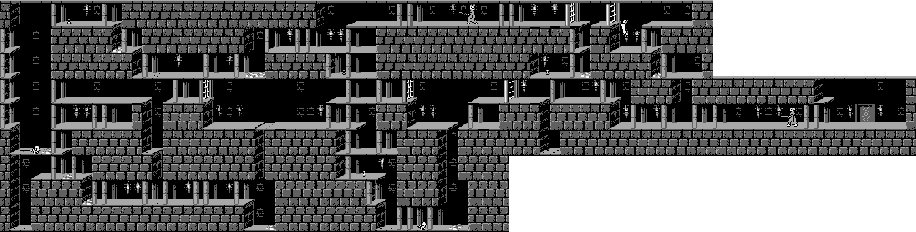 Thumbnail for a map of Level 01 for the Game Boy game Prince Of Persia.