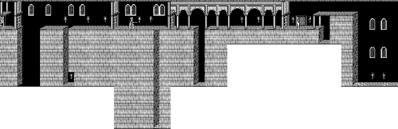 Thumbnail for a map of Level 06 for the Game Boy game Prince Of Persia.