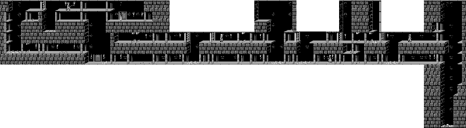 Thumbnail for a map of Level 08 for the Game Boy game Prince Of Persia.