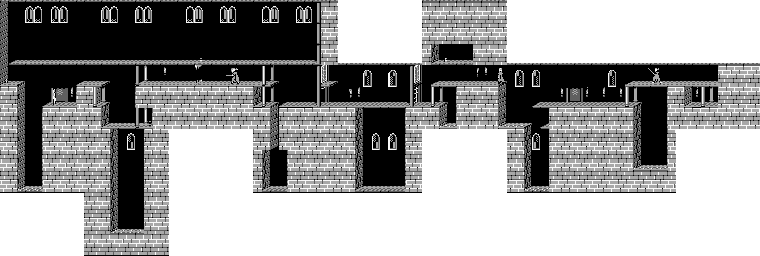 Thumbnail for a map of Level 11 for the Game Boy game Prince Of Persia.