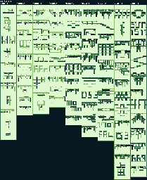 Thumbnail for a map of Level 1 for the Game Boy game Quarth.