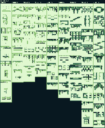 Thumbnail for a map of Level 2 for the Game Boy game Quarth.