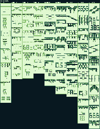 Thumbnail for a map of Level 5 for the Game Boy game Quarth.