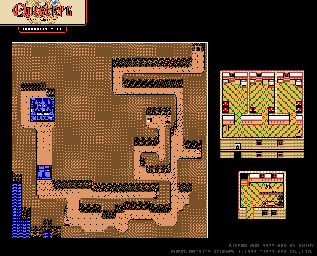 Thumbnail for a map of Baragoon Moor (Unmarked) for the Game Boy game Quest RPG: Brian's Journey.