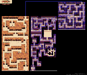 Thumbnail for a map of Baragoon Tunnel (Unmarked) for the Game Boy game Quest RPG: Brian's Journey.