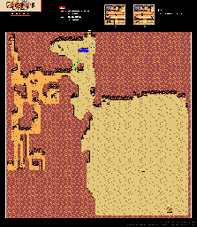 Thumbnail for a map of Dindom Dries for the Game Boy game Quest RPG: Brian's Journey.