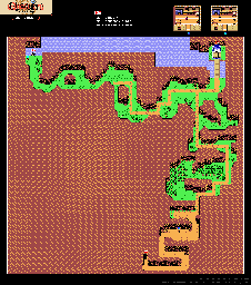 Thumbnail for a map of East Limelin for the Game Boy game Quest RPG: Brian's Journey.