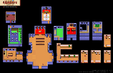 Thumbnail for a map of Melrode Monastery (Unmarked) for the Game Boy game Quest RPG: Brian's Journey.