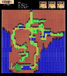 Thumbnail for a map of West Carmagh (Alternate) for the Game Boy game Quest RPG: Brian's Journey.