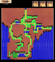 Thumbnail for a map of West Carmagh (Alternate) (Unmarked) for the Game Boy game Quest RPG: Brian's Journey.