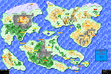 Thumbnail for a map of Overworld for the Game Boy game Revelations: The Demon Slayer.