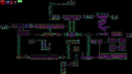 Thumbnail for a map of L3: Cackle Mound Labyrinth for the Game Boy game Shantae.