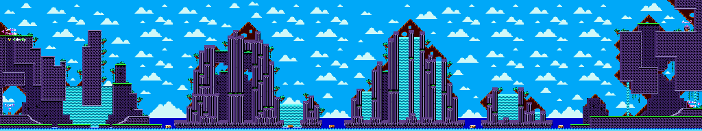 Thumbnail for a map of W1: Waterfall (Day) for the Game Boy game Shantae.
