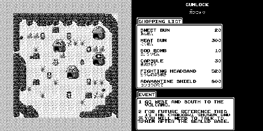 Thumbnail for a map of Town 5: Gunlock for the Game Boy game Super Chinese Land 3.